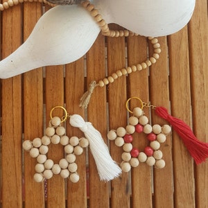 Boho Wooden Keychain Wedding Favors, Personalized Keychain Wedding Party Gift, Custom Wedding Gift