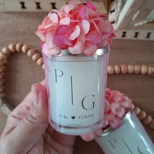 Bulk Wedding Favor Candles - Unique Wedding Favors - Engagement Party Favors - Bridal Shower Candles - Custom Candle Favor