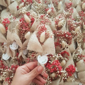 Wedding Favors for Guests in Bulk, Dried Flower Favor , Wedding Mini Bouquet of Dried Flowers &quot;Boho&quot;, Rustic Dried Flower Bouquet