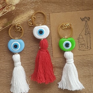Evil Eye Keychains Gift-Keychains Wedding Favor-Wedding Favor Keychains for Guest-Turkish Evil Eye Keychains-Bridesmaid Gift