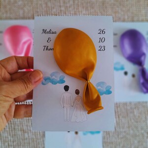 Personalized Balloon Cards for Any Occasion - Customizable and Fun Gift Idea