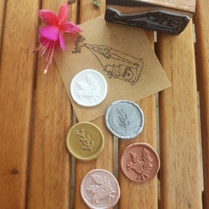 Custom Wax Seals, Wedding İnvitations Wax Seals, Floral wedding wax seal