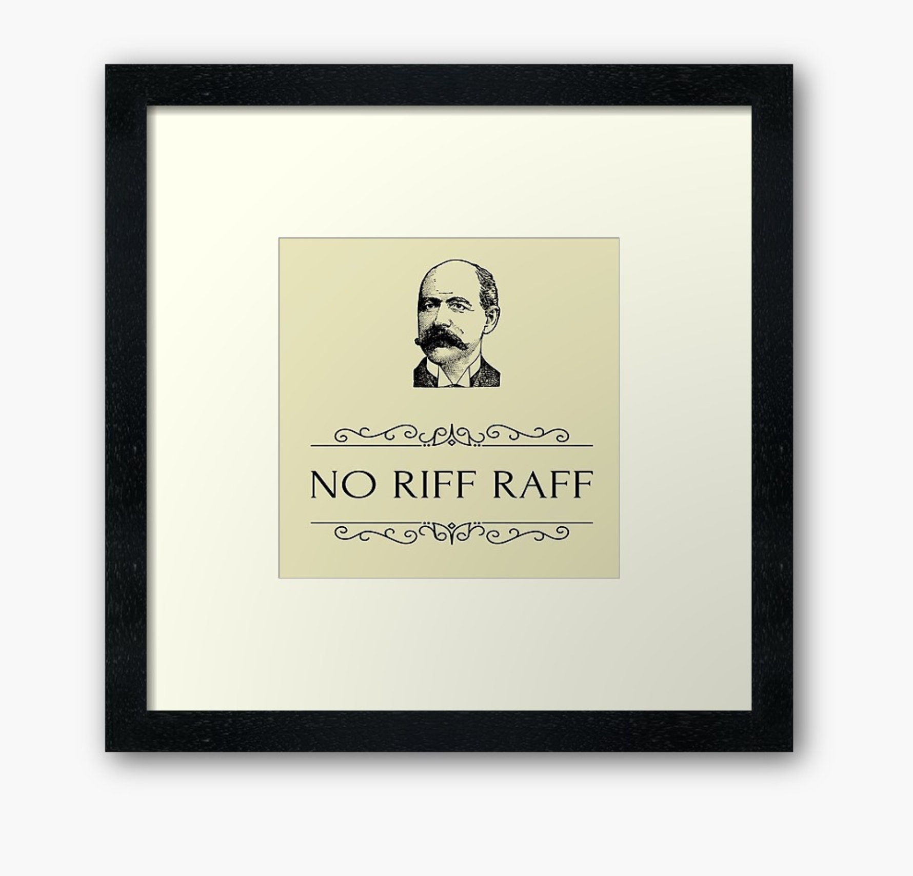 No Riff Raff Meme Set of 3 Welcome Sign No Riff Raff Ice Breaker Funny Printable Wall Art ...
