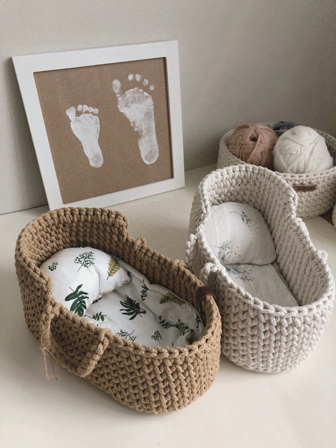 Dolls Bassinet 20x10 cm 84 inches Moses Basket Cradle for | Etsy