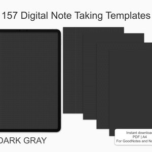 157 Digital Note Taking Templates | Instant Download | Cornell, Lined, Grid, Dotted | iPad | GoodNotes & Notability | Students | College