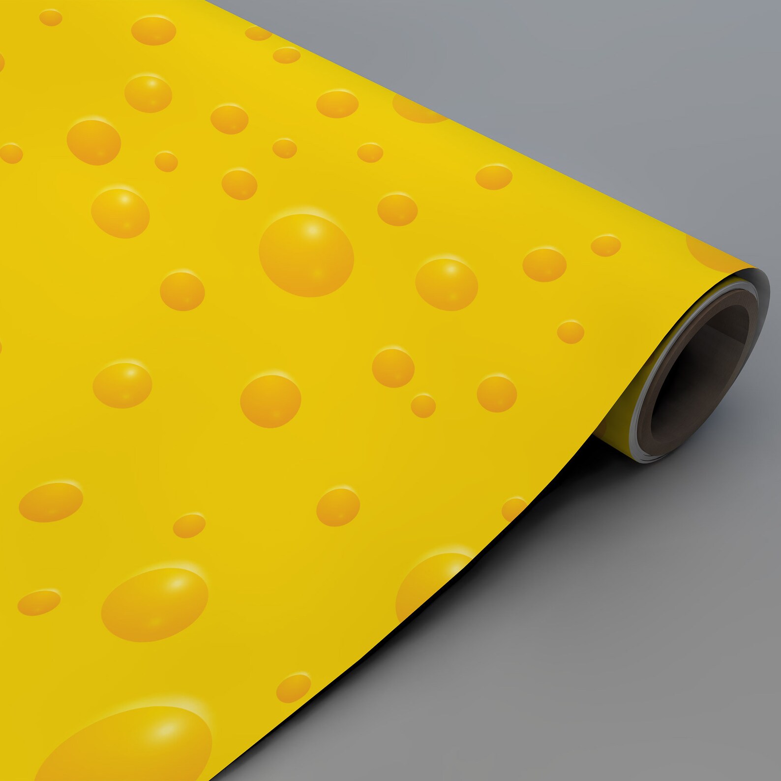 Cheese Pattern Wrapping Paper Etsy
