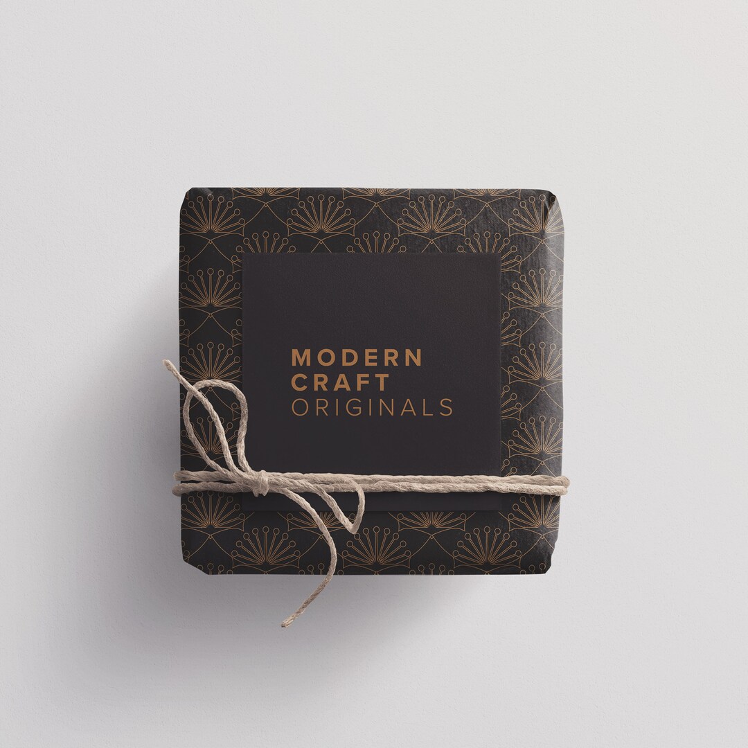 Golden Lotus Wrapping Paper Etsy