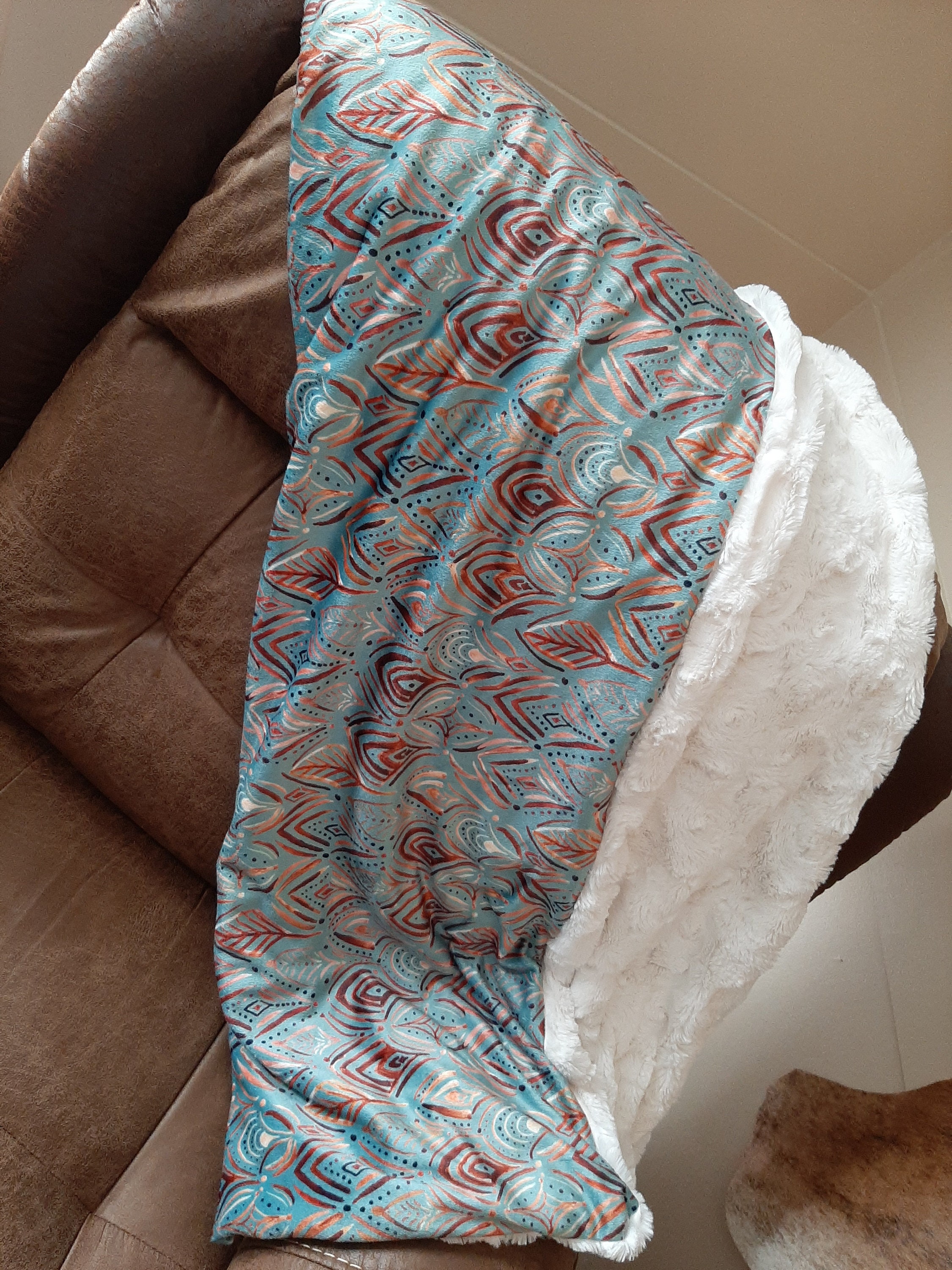 Minky throw Blanket Etsy