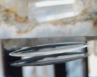 Crystal Gemstone Tusk, Tribal Tusk, 14g(1.6mm) to 00g(10mm)
