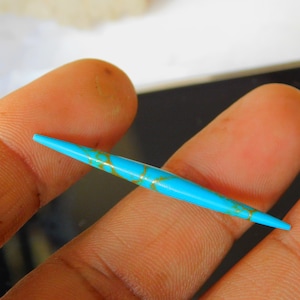 Turquoise Organic stone Septum Spike,Septum pincher jewellery Size 14g to 00g & Custum size   Ave