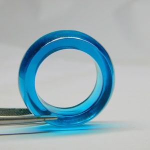 Special sale! Blue Band Ring, Glass  Ring