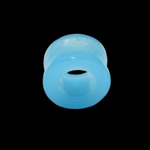 Duble flar Hole plug Light turquoise colours Stone Double Flare Plugs Saddle Plugs (Pair) 2g 6mm to 50mm available