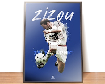 Zinedine Zidane Poster Print France Real Madrid