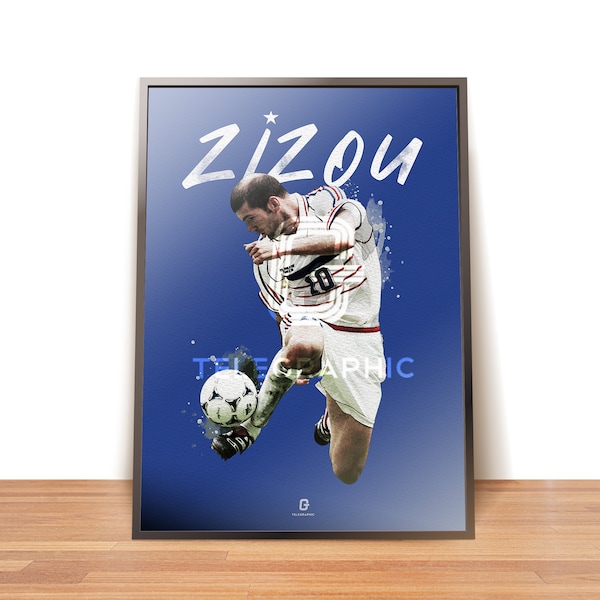 Zinedine Zidane Poster Print France Real Madrid