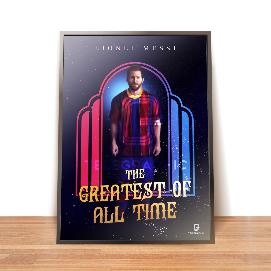 Barcelona - Mini póster de acción de Lionel Messi (16 x 20 pulgadas