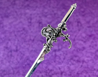 Medieval Fae Sword Hair Stick-Hair Pin-Celtic-Elven-Elf-Fairy-Cosplay-Costume-Witch-Norse-Gothic-Renaissance-Hair Accessories-Hair Picks