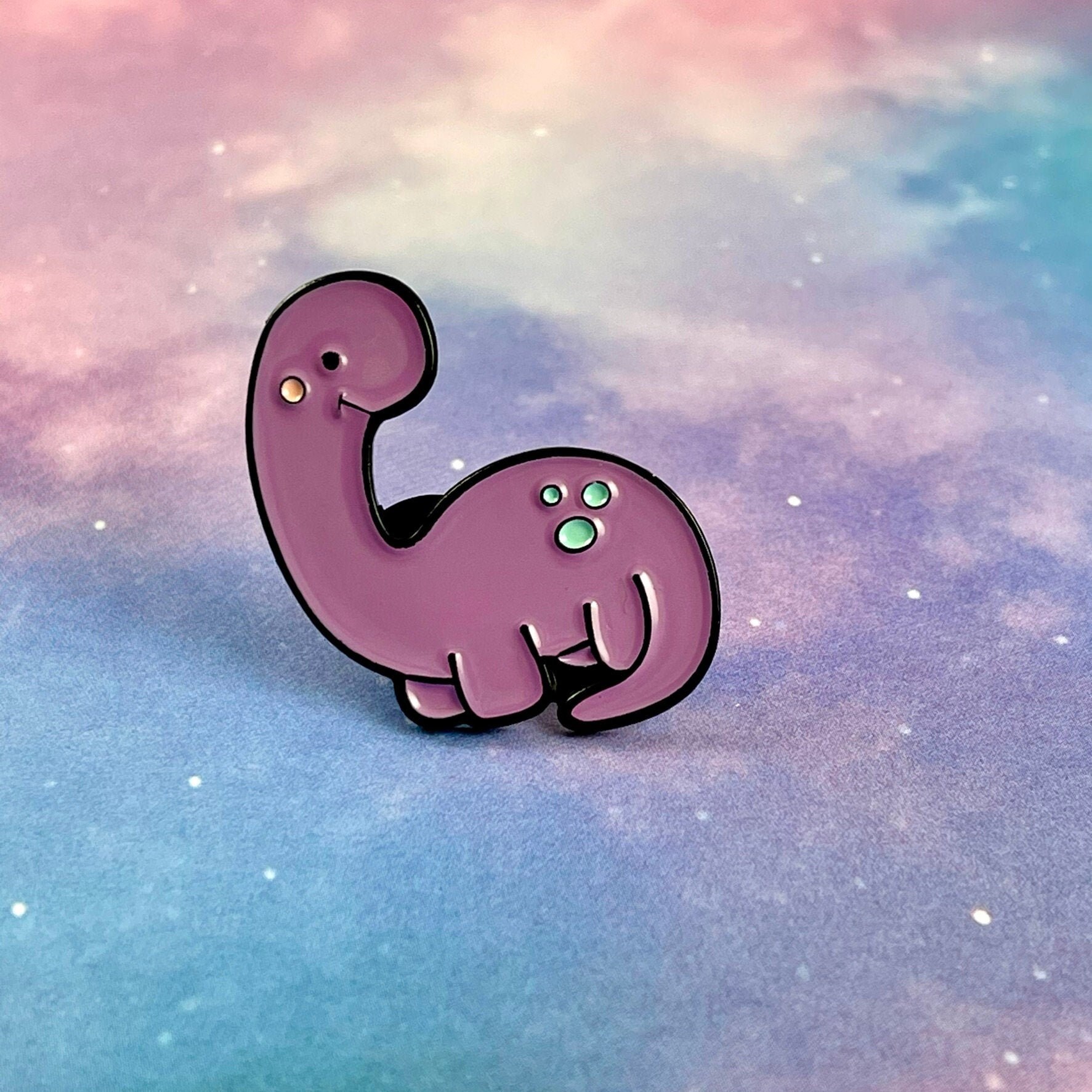 Purple Brontosaurus Pin Enamel Kawaii Dino Dinosaur | Etsy