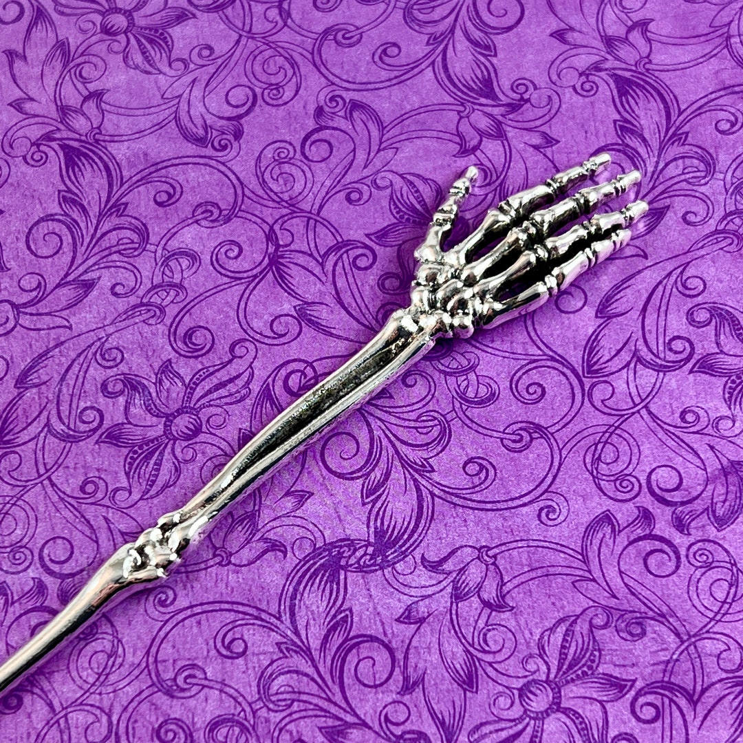 Skeleton Hand Hair Stick - Hair Pin -Celtic-Elven-Elf-Fairy-Cosplay-Costume-Witchy-Viking-Medieval-Hair Accessories-Hair Picks
