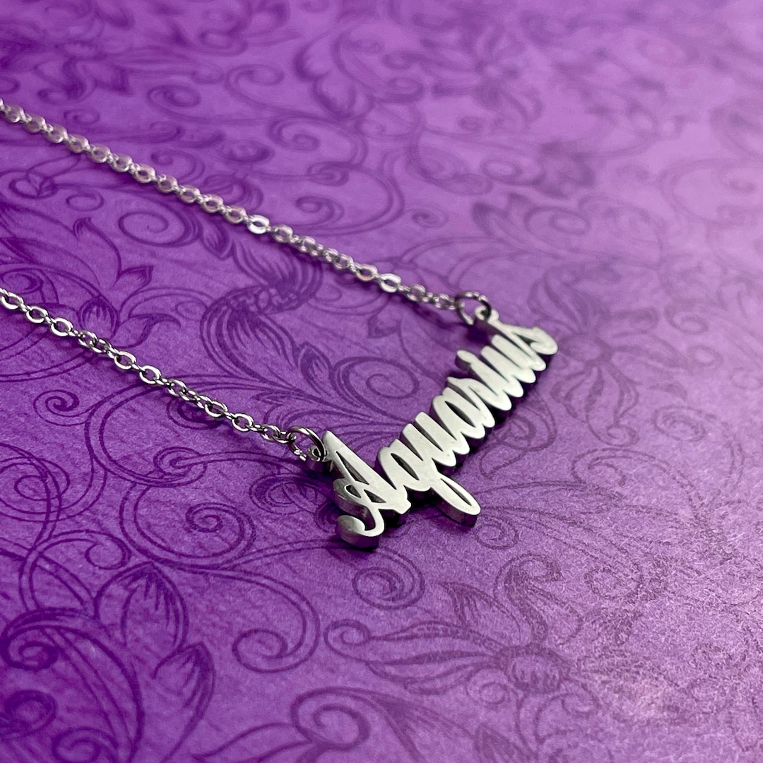 Stainless Steel Zodiac Sign Necklace Ariestaurusgeminicancerleo