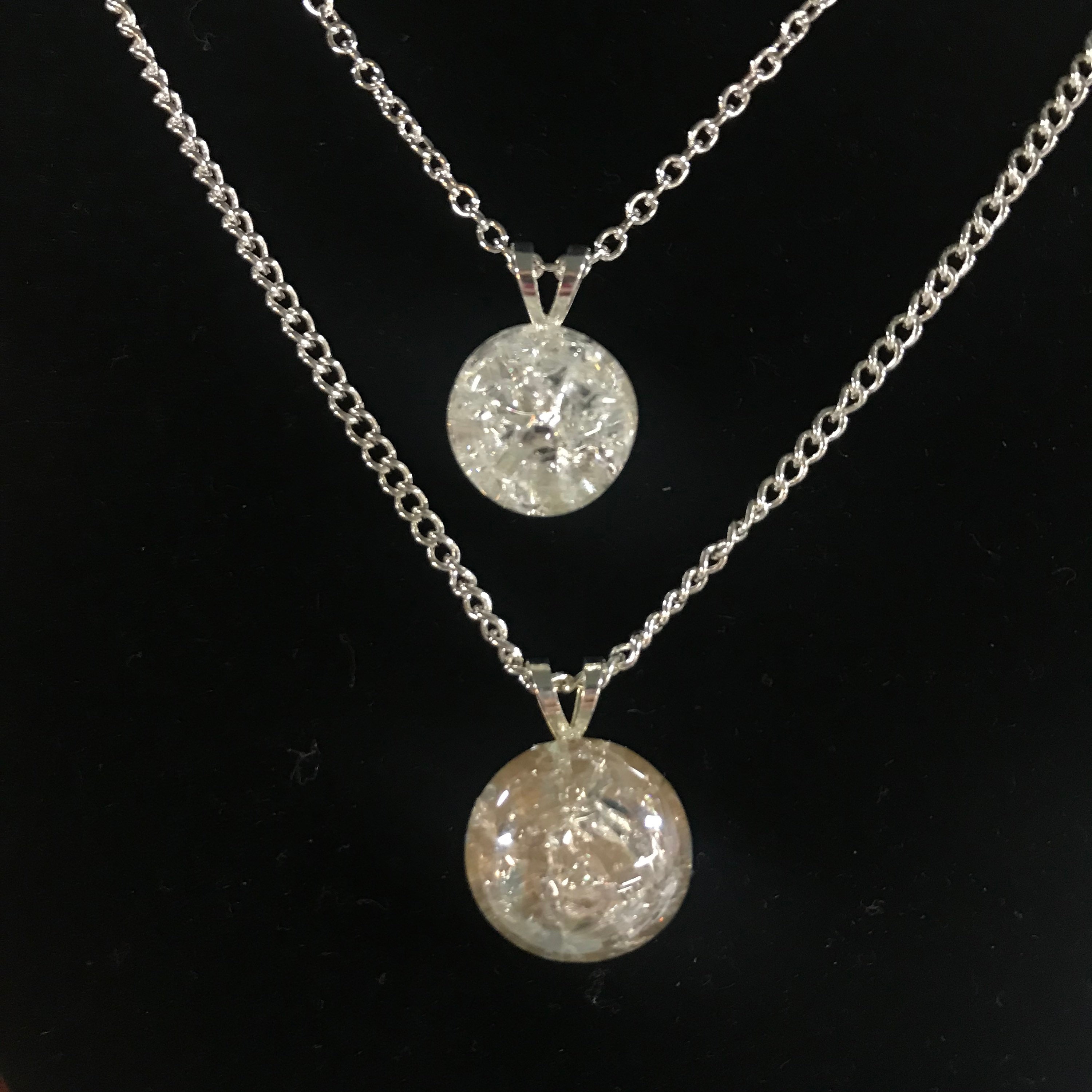 Dainty Classic Shattered glass Ceiling Necklace Etsy