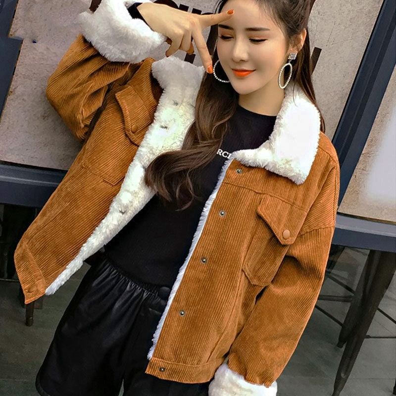 Corduroy Winter Coat - Etsy