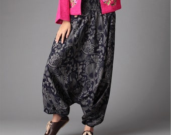 Aladin Trousers from Rayon/Satin One Size in 4 DESIGNS Pump Pants Goa Alibaba 