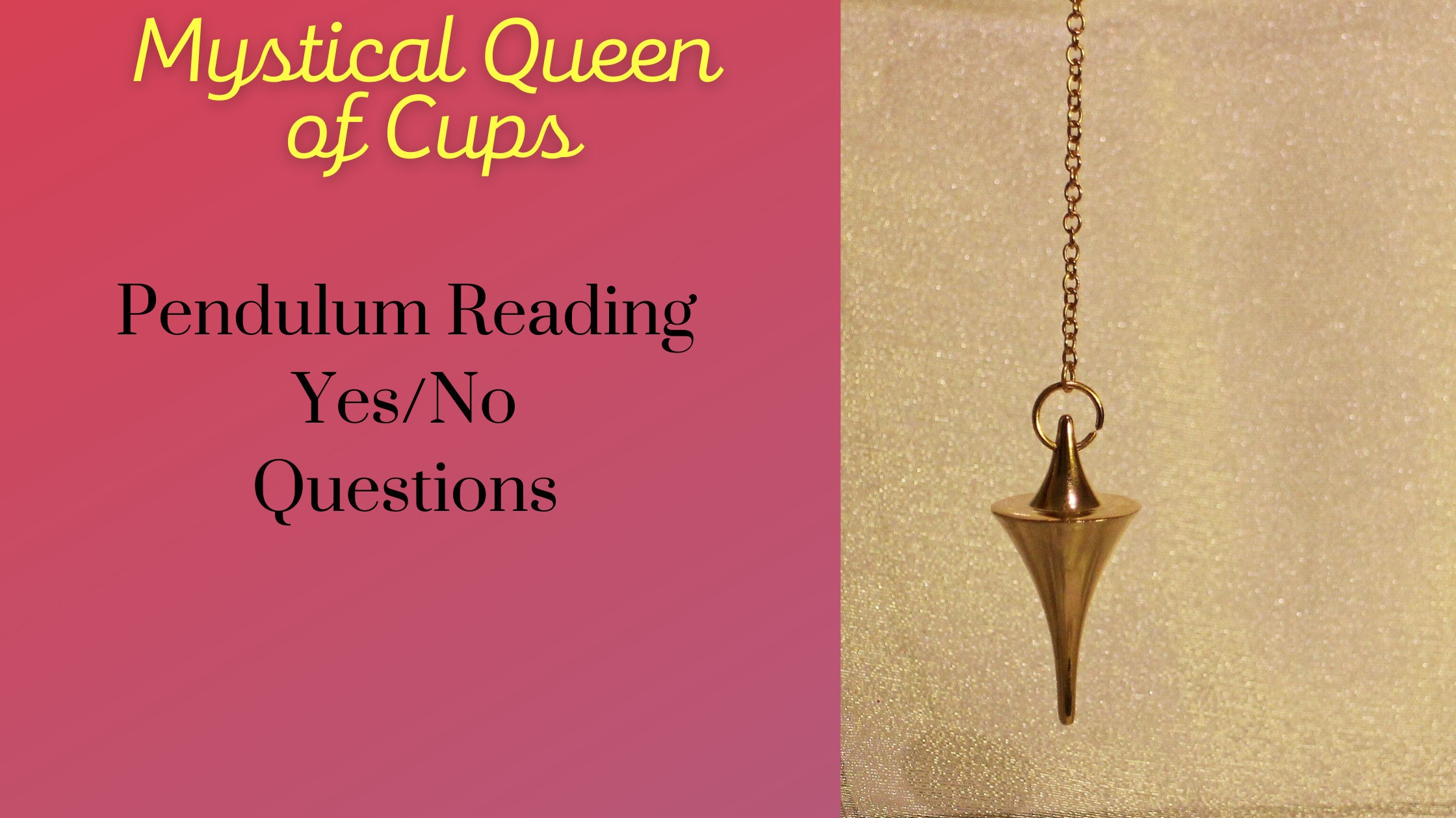 Pendulum Reading Psychic Guidance Yes or No Question Etsy