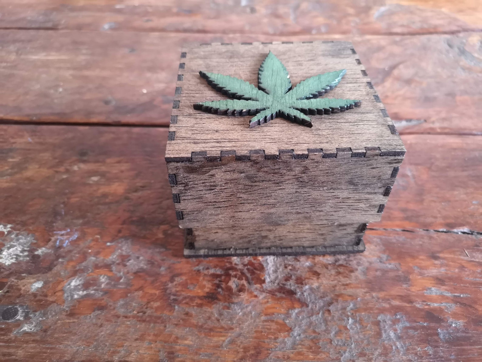 Hand made Weed Box Stoner Gift Cannabis 420 applique stash Etsy