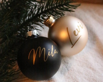 9 Christbaumkugeln Glas mundgeblasen befüllbar