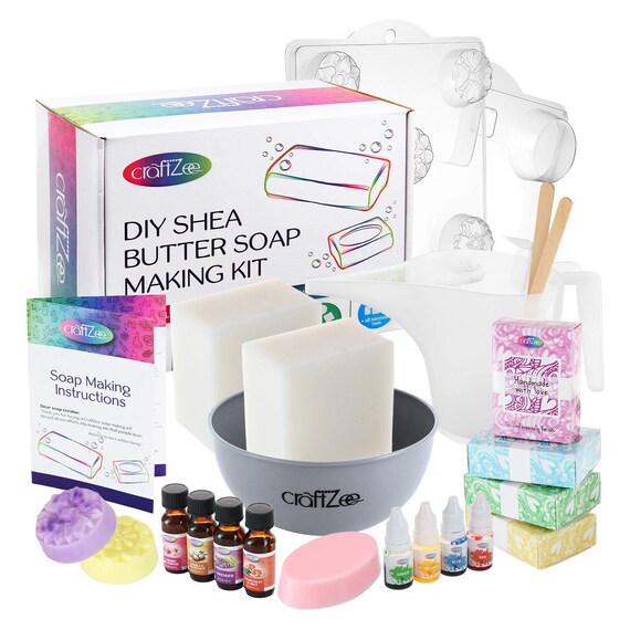 Shea Butter Soap Making Kit Soap Kit Craft Kit Diy Make Etsy