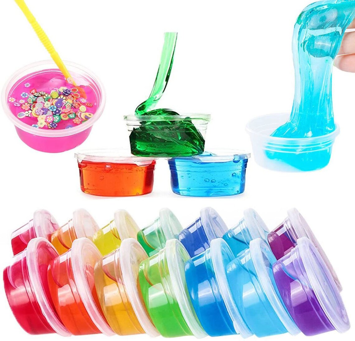 41 Pack 2oz Slime Containers Slime Supplies Plastic Etsy