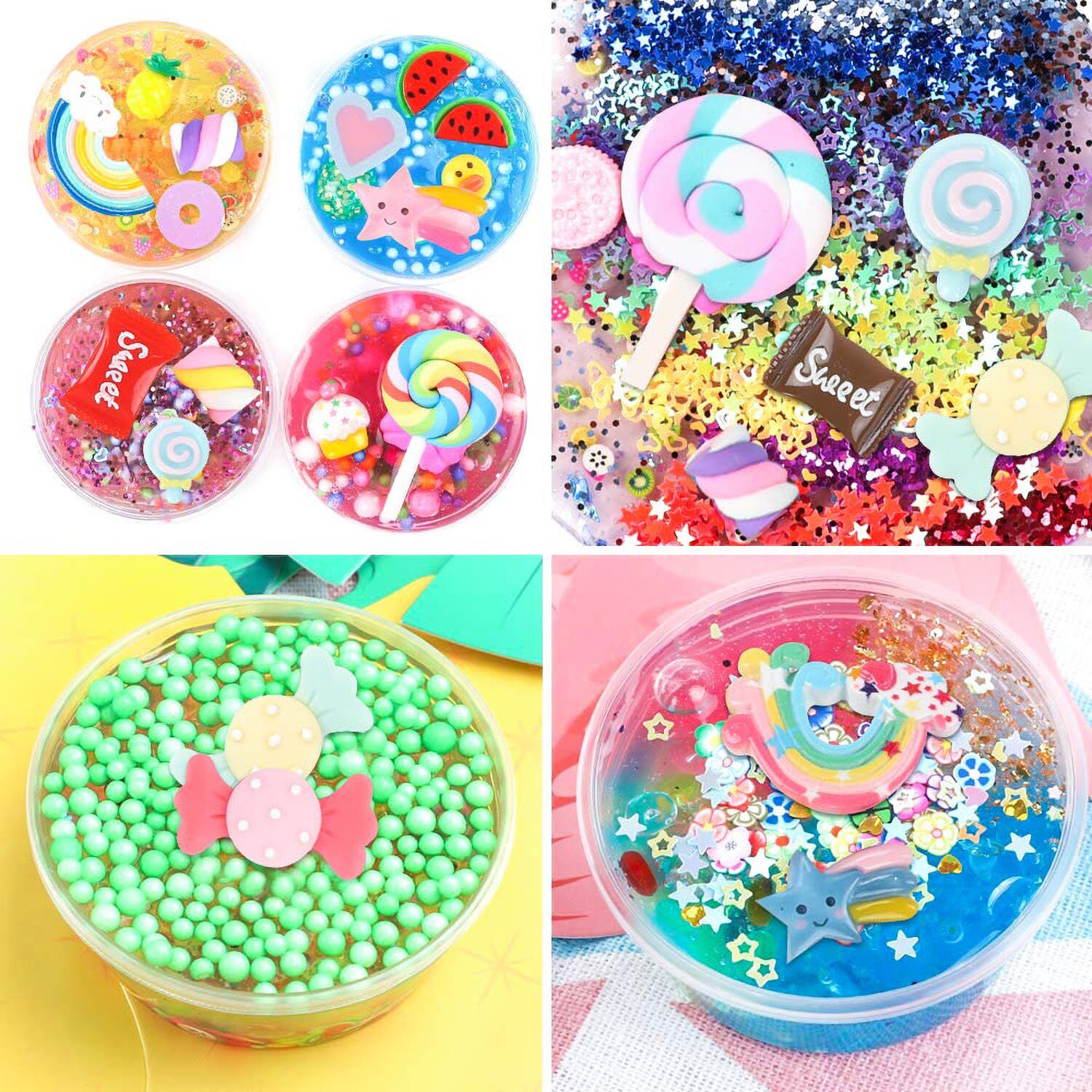 120pcs Slime Charms Slime Supplies Resin Charms Resin Etsy