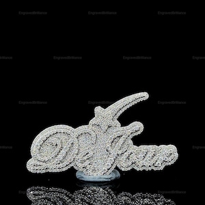 Colgante de moissanita personalizado, colgante con letra personalizada de moissanita VVS, colgante de moissanita VVS, colgante de moissanita de plata estilo hip hop, joyería para hombres