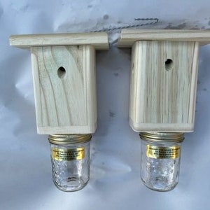 Best Carpenter Bee Trap Set of 2 PRESSURE TREATED Free Shipping image 1