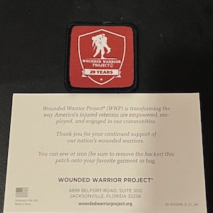 Proud Supporter of the Wounded Warrior Project