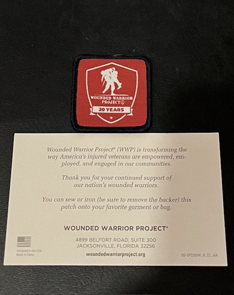 Proud Supporter of the Wounded Warrior Project