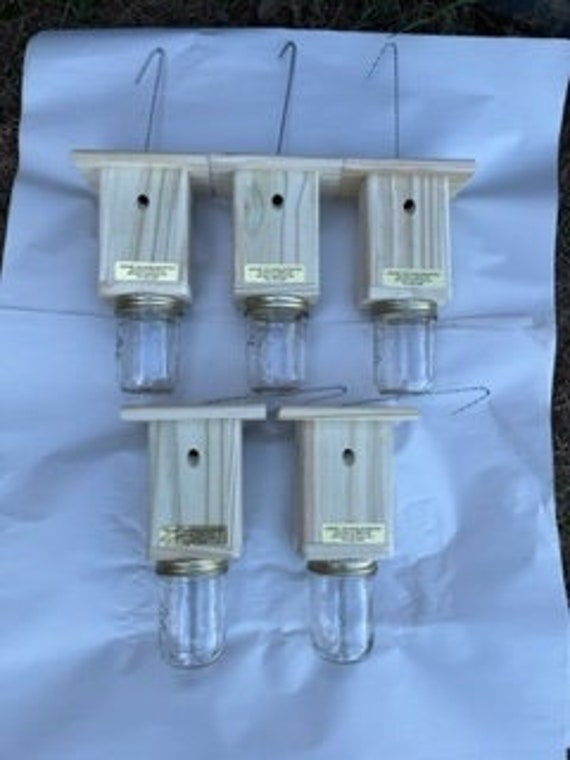 Best Carpenter Bee Trap Set of (5) Handmade Free Shipping