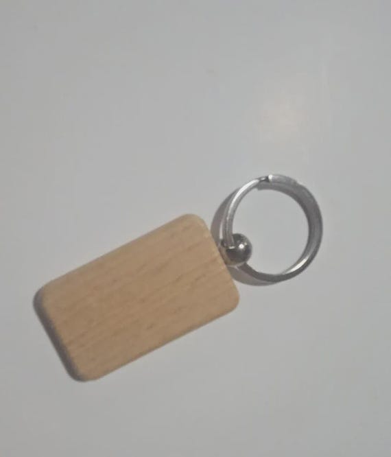 Custom Engraved Wooden Keychain-Personalized Logo, Name, or Design- Business Branding, Gifts,  Promotional Keychains