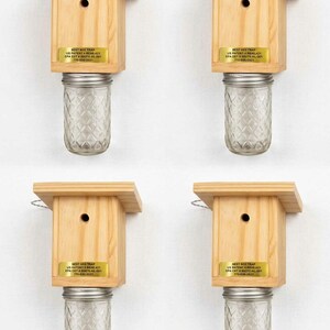 4-Eco-Friendly Carpenter Bee Trap - Wood Boring Bee Deterrent, Set of 4 Bild 4