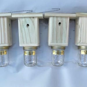 Best Carpenter Bee Trap - Carpenter Bee Trap - Wood Boring Bee Trap-Carpenter Bee Trap for Outdoors -Chemical Free -Free Shipping - Set of 4