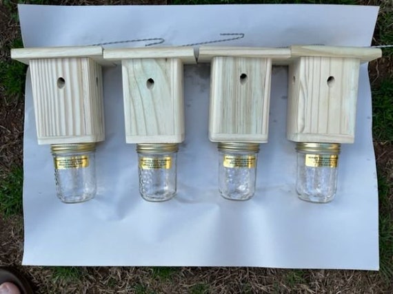 Best Carpenter Bee Trap Set of (4) New Pressure Treated