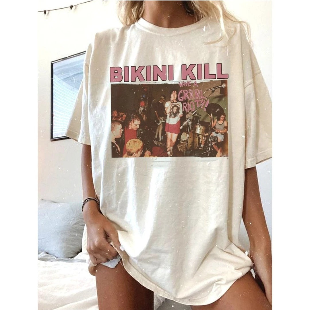 Vintage 90s Bikini Kill Shirt Bikini Kill Rock Band Shirt Etsy