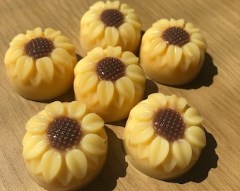 Sunflower soy wax melts hand poured pack of 6