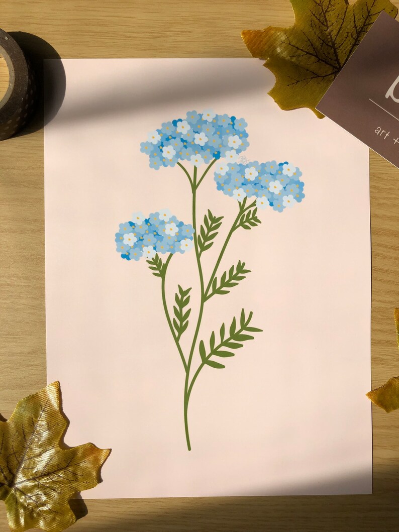 Forget me not flower print imagem 3