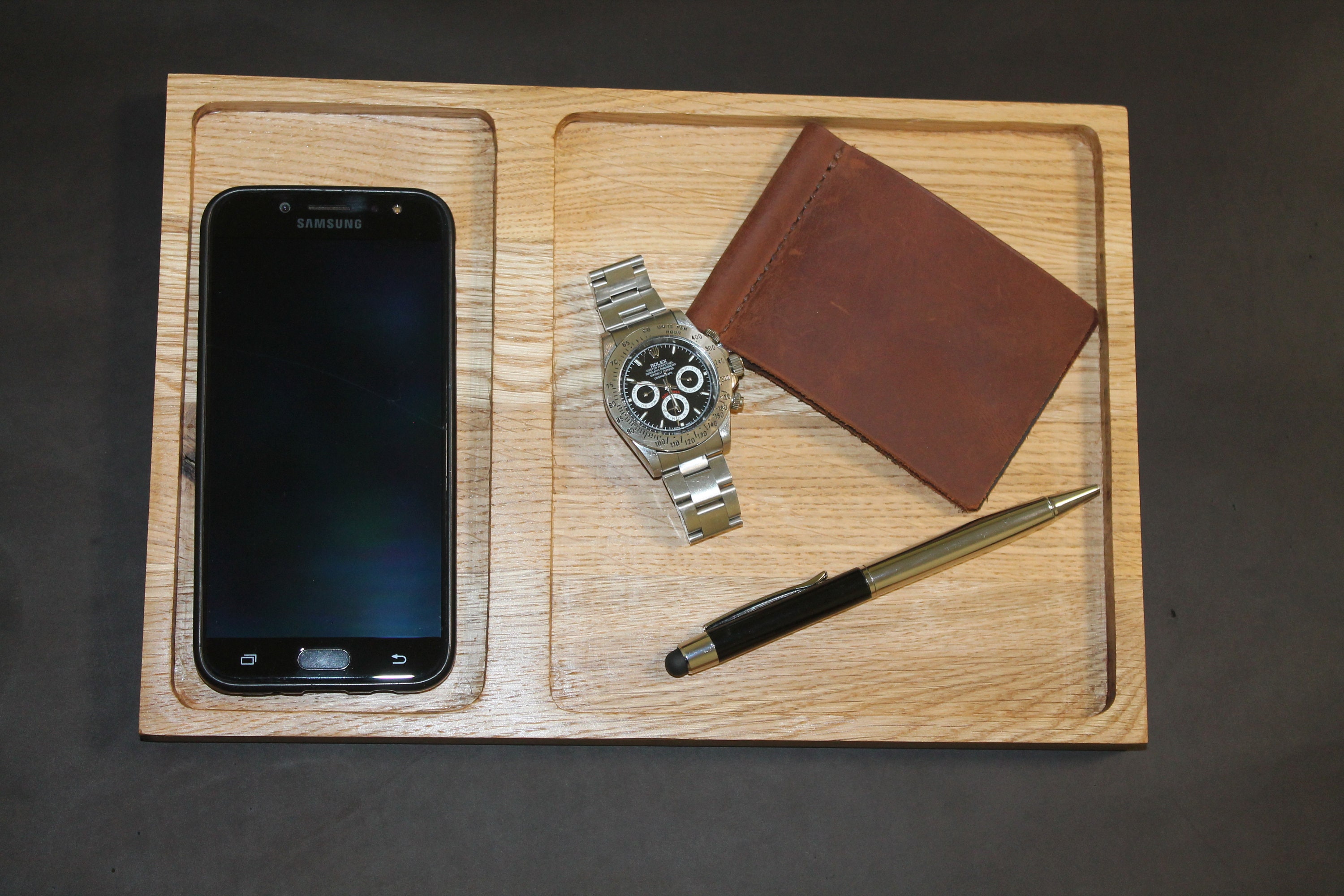 Wood Entryway Tray Wood Key Tray Oak Key Tray Etsy