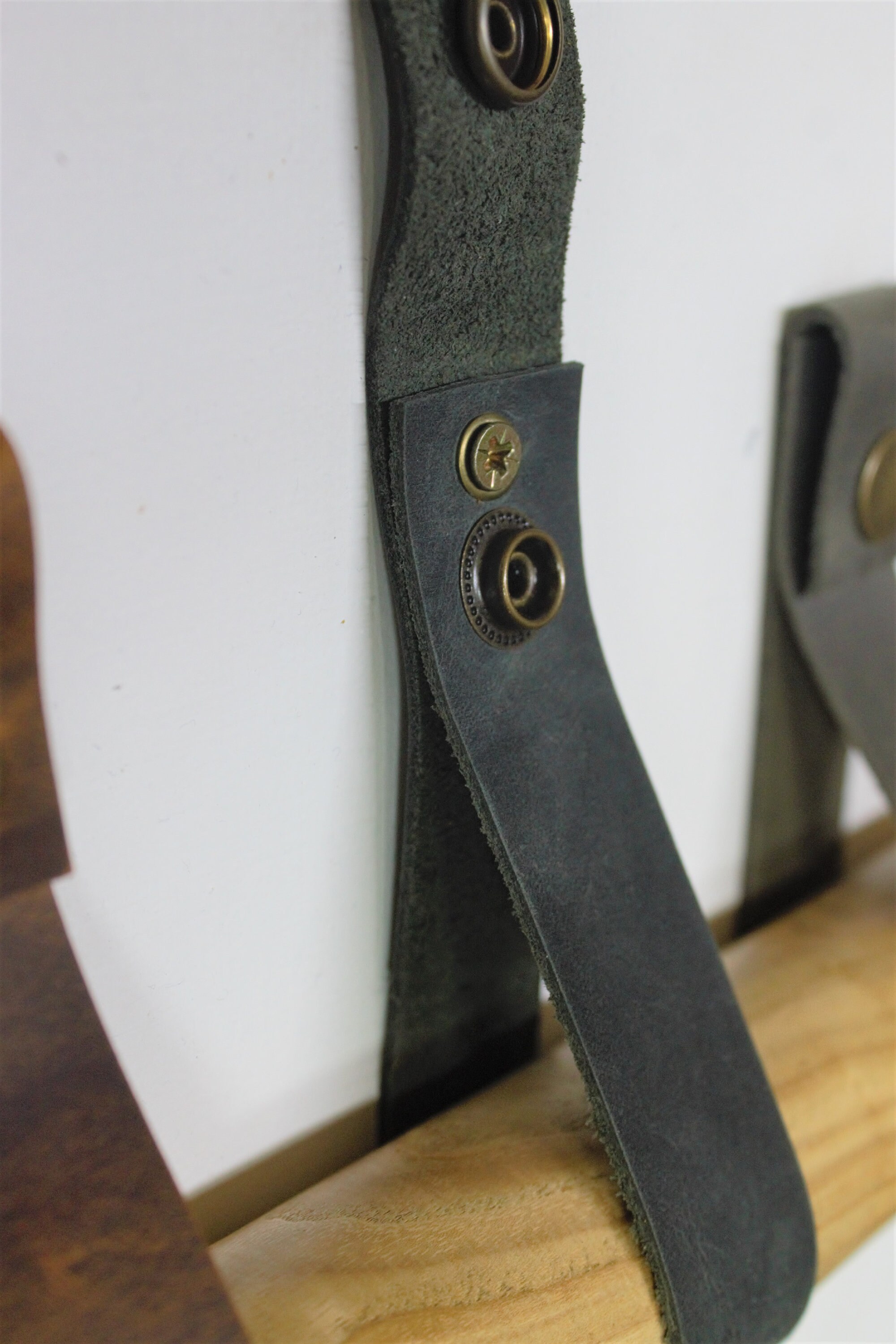 Leather Wall Strap leather Strap Hanger Leather Wall Hook Etsy