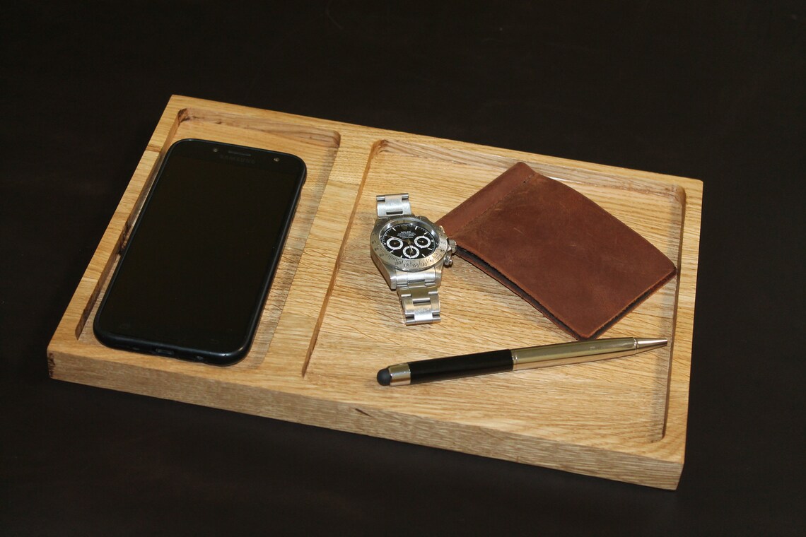 Wood Entryway Tray Wood Key Tray Oak Key Tray Etsy