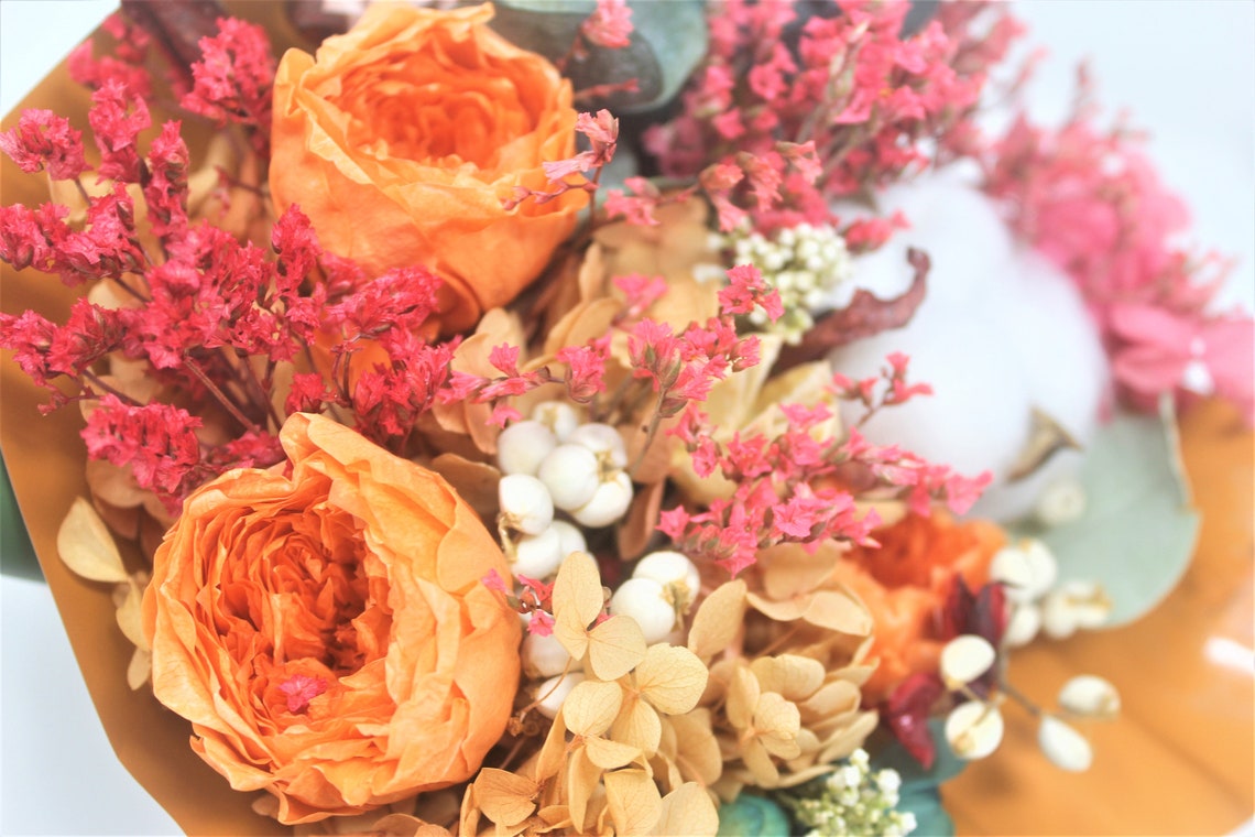 Floral home decor sleeping roses bouquet Etsy