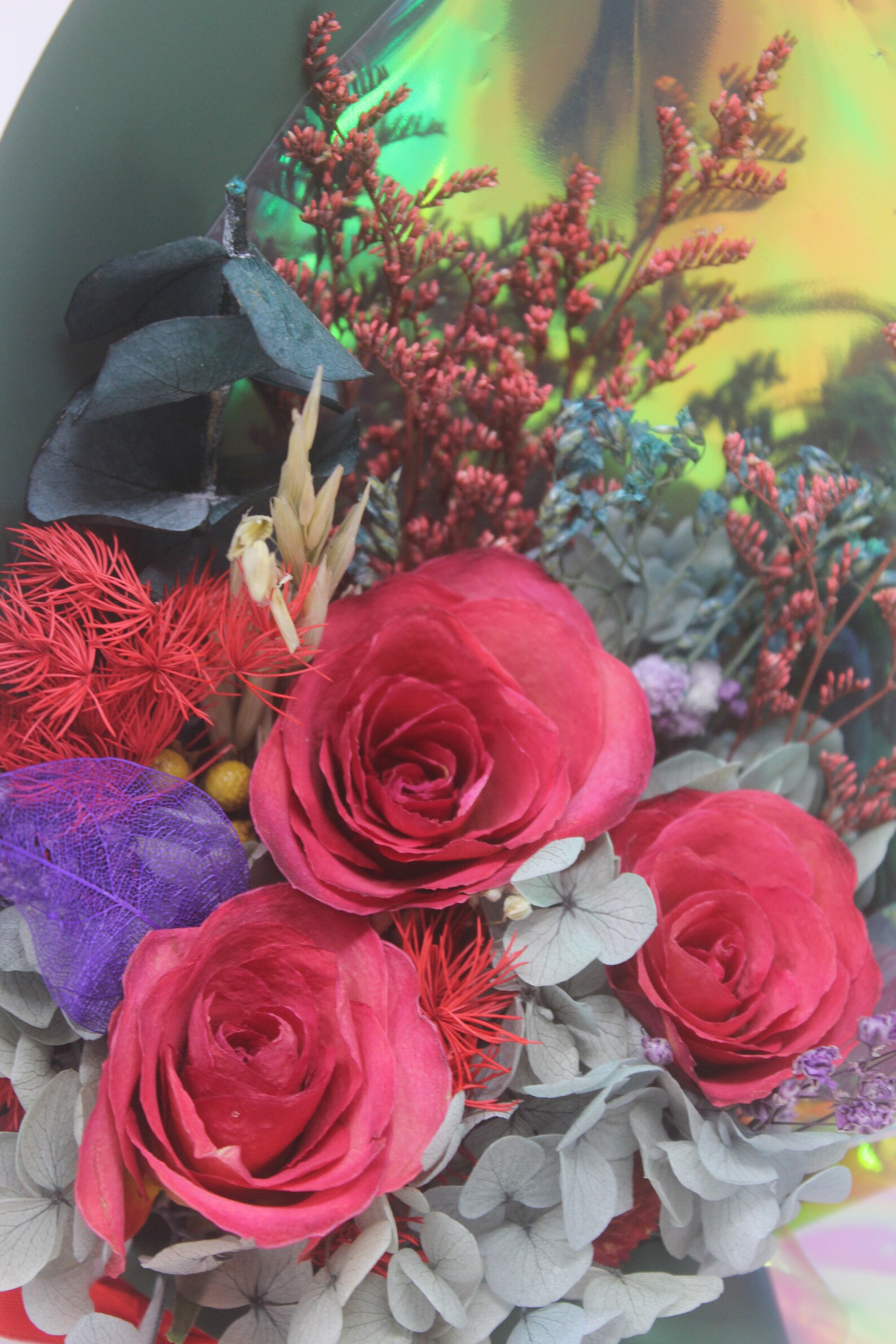 Floral home decor sleeping roses bouquet anniversary Etsy