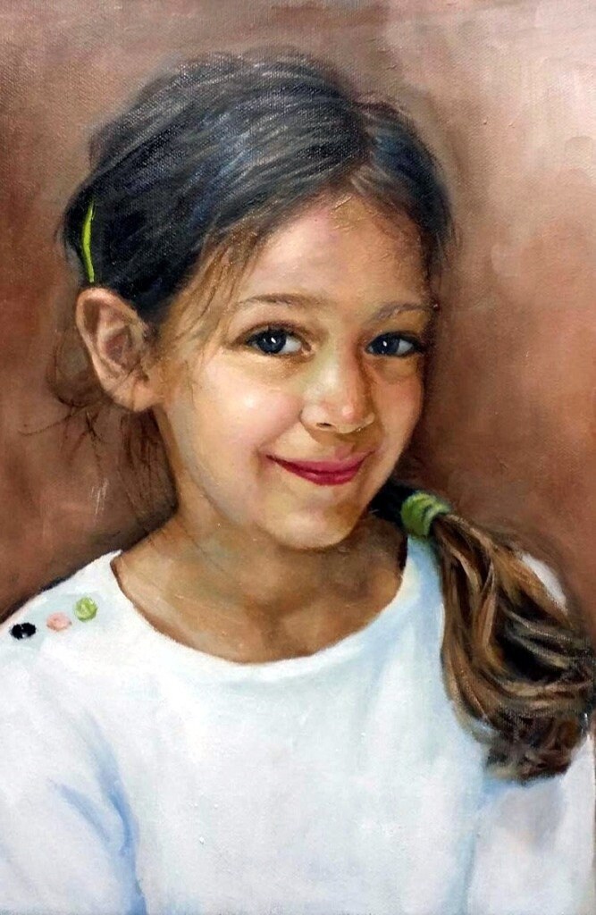 Custom Portrait Painting With Oil on Canvas - Etsy UK